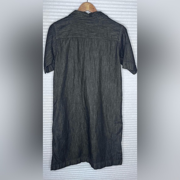 Lauren Ralph Lauren Denim Shift Collar Short Sleeve Dress Women Size S pockets - Picture 4 of 10